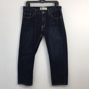Levi's 505 Boys Husky Dark Wash Straight Jean Size 12 Husky EXCELLENT Condition
